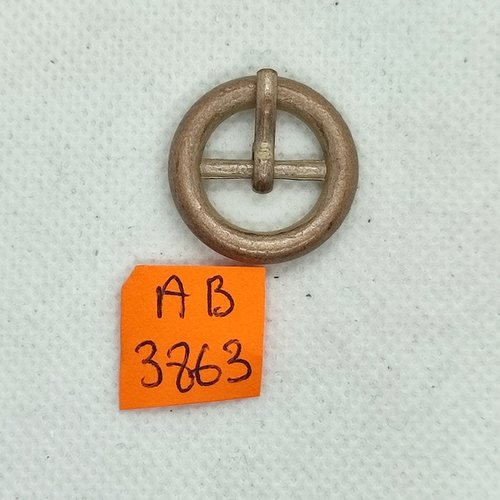 Boucle de ceinture en métal beige - 23mm - ab3863