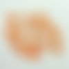 13 boutons en résine orange et transparent - 15mm - ab3621