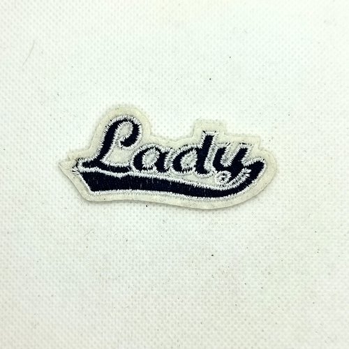 Thermocollant lady - 60x25mm - écusson à coudre - c1bis