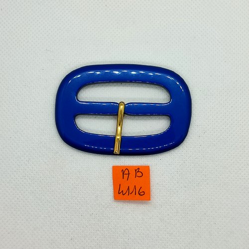Boucle de ceinture en résine bleu - 65x44mm - ab4116