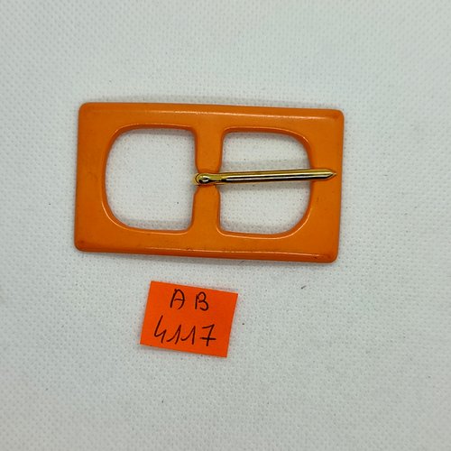 Boucle de ceinture en résine orange - 66x38mm - ab4117