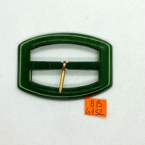 Boucle de ceinture en résine vert - 74x53mm - ab4152