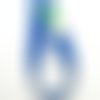 Fermeture éclair - dmc - 22cm - bleu 2839 - non séparable - bri