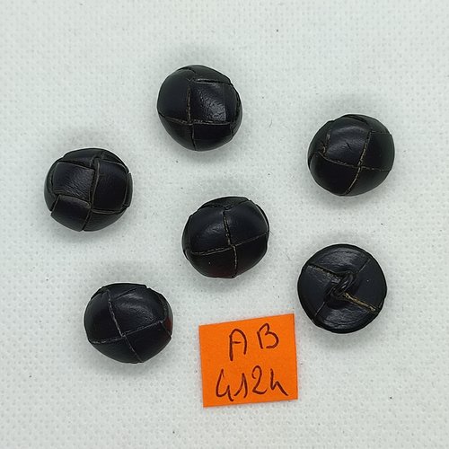 l090sc 5 Compacte noire vierloch boutons en véritable cuir/cuir boutons