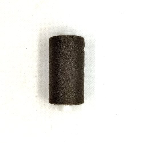 Fil en polyester - couture tous textiles - marron foncé - 500m - bri