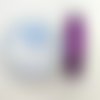 Bobine de fil nylon elastique violet -  10m - 0.8mm