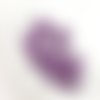 8 perles - turquoise reconstituée violet - 9mm