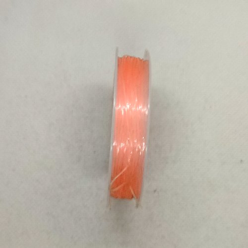 Bobine fil nylon élastique rose pale - 10m - 0.5mm