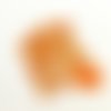 20 boutons en résine orange - 11mm - abv6189