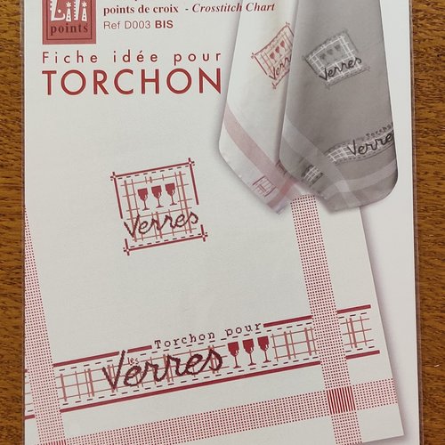 Diagramme point de croix / point compté - idée pour torchon