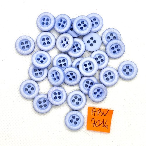 29 boutons en résine bleu clair - 13mm - abv7014