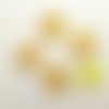 4 boutons en résine beige/ivoire - 22mm - abv7193