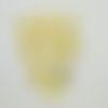 8 boutons en résine jaune et transparent - 15x18mm - abv7555