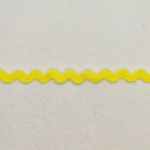 2m ruban croquet serpentine - jaune - polycoton - 5mm