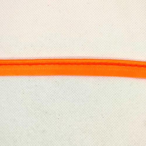 Passepoil satin orange - 14mm - vendu au mètre - p40