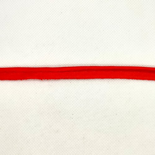Passepoil satin rouge clair - 10mm - vendu au mètre - p50