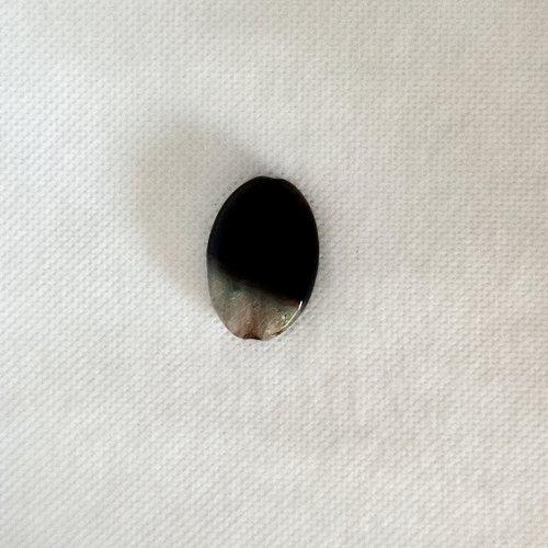1 perle agate noir / gris- 30x20mm
