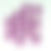 11 breloque / pendentif en résine violet - chouette - 16x25mm - 90