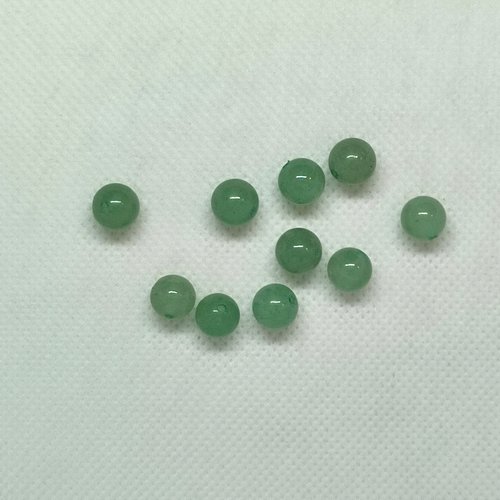 10 perles gemme vert - aventurine - 8mm