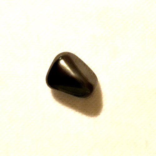 Pierre hématite polie - gris foncé - +/- 16x21mm - 2