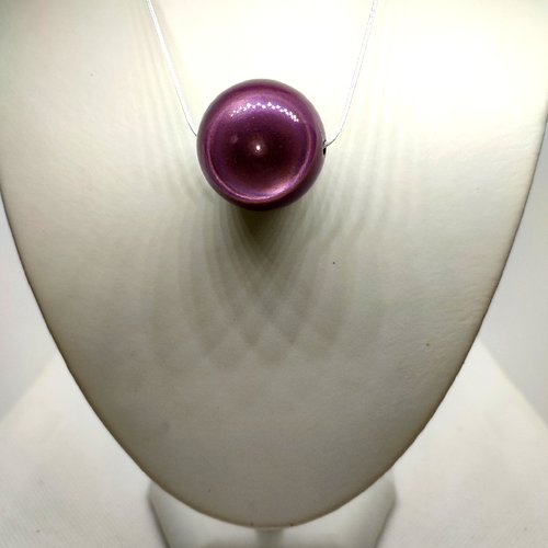 1 perle magique en résine violet - 30mm