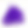 1 lot de 380 perles en résine violet / transparent - 6mm