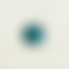 1 perle en verre - bleu + ou - 17x25mm