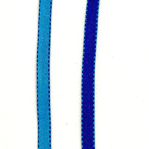 5m de ruban bleu bicolore - 6mm