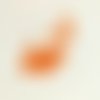 68 perles toupie en verre orange - 3mm - 213