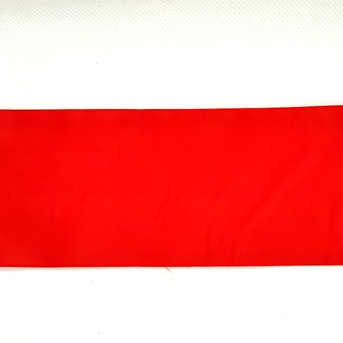 10m de ruban taffetas rouge - 65mm - 3