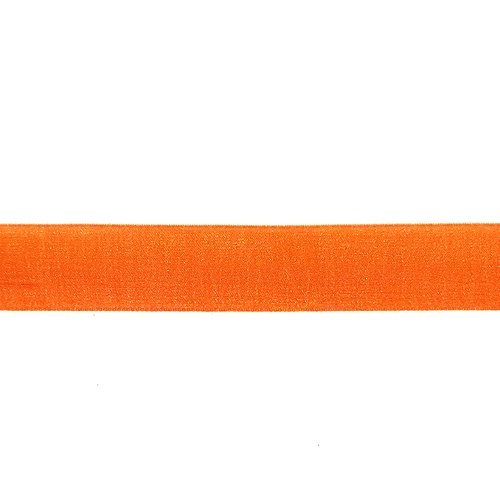 10m de ruban popeline marron élastique - 15mm