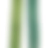 6m de ruban satin double face - vert bicolore - 15mm - 6