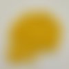 170 perles en résine jaune - 7mm