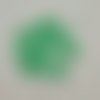 105 perles en verre vert - 6mm
