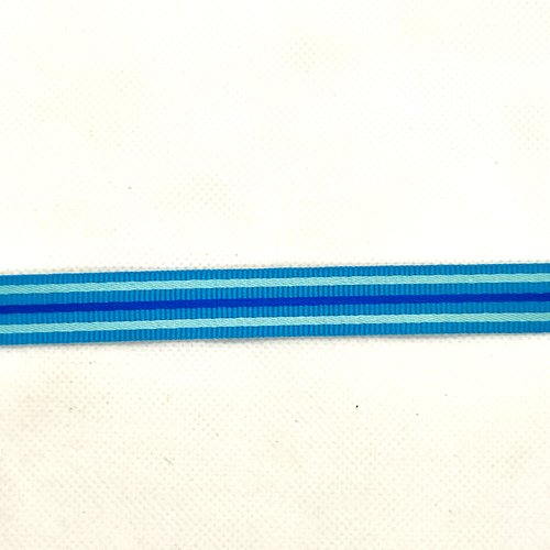 6m de ruban bleu polyester - 15mm - 9