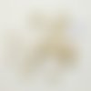 16 boutons vintage en résine ivoire / beige - 11mm - tr179