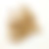 33 boutons en résine beige et marron - vintage - 10mm - tr281