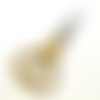 Ciseaux pour broderie - jaune / doré - 11cm - 38