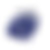 30 boutons fantaisie en résine bleu - fleur - vintage - 12mm - tr590