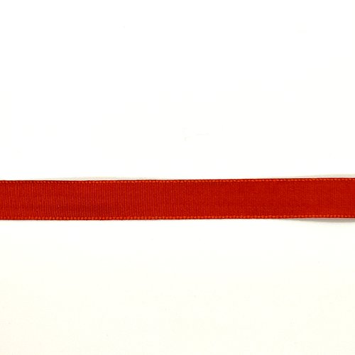 10m de ruban taffetas "memory" rouge - 10mm - 14