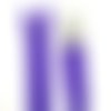 1 fermeture éclair rg injectée violet 129 - 50cm - séparable - maille nylon