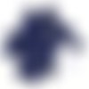 30 boutons en résine bleu foncé - mécano - vintage - 12mm - tr793