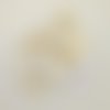 20 boutons en résine ivoire / beige - vintage - 15mm - tr830