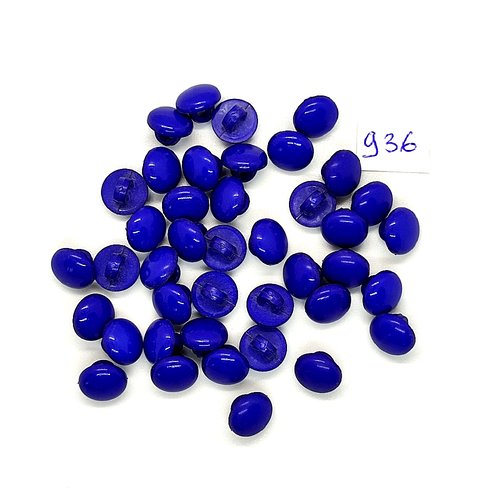 40 boutons en résine bleu / violet - vintage - 10mm - tr936