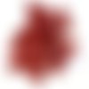 35 boutons en résine rouge / bordeaux - vintage - 15mm - tr1013