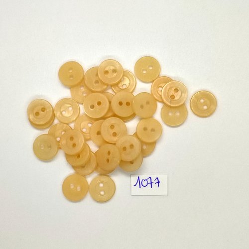 35 boutons en résine orangé - vintage - 12mm - tr1077