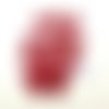 20 boutons en résine rouge très foncé / bordeaux - vintage - 12mm - tr1147