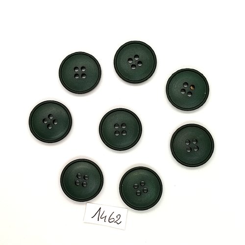 8 boutons en résine vert - vintage - 20mm - tr1462