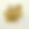 10 boutons en résine doré - vintage - 18mm - tr1479