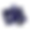 17 boutons en résine bleu foncé / violet - vintage - 18mm - tr1505